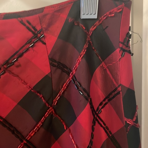 Chetta B Evening Vintage very long  beaded striped gorgeous long skirt Skirt 6🎄 - Picture 10 of 11